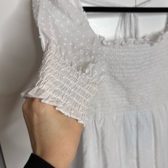 Hill House The Nap Dress White Swiss Dot NWT XS Smocked - Picture 7 of 10